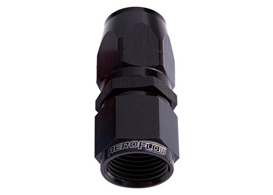 Aeroflow AF501-16BLK Alloy Straight Hose End -16AN Black Cutter Style Swivel Nut AF501-16BLK