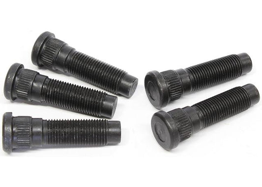 Aeroflow 1/2" Wheel Studs 5Pk .610" Knurl - 19/32 Hole Disc / Drum