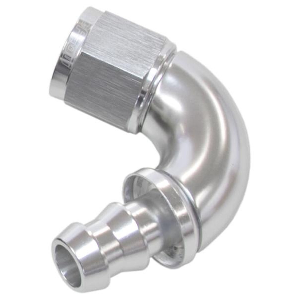 Aeroflow AF514-06S -6AN 120 Silver Full Flow Push Lock AF514-06S