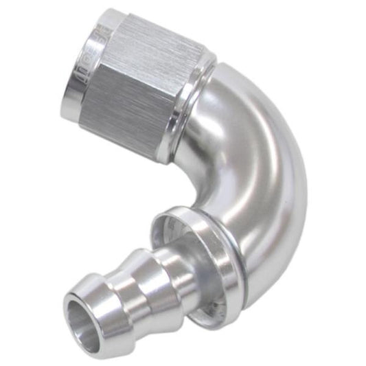 Aeroflow AF514-06S -6AN 120 Silver Full Flow Push Lock AF514-06S