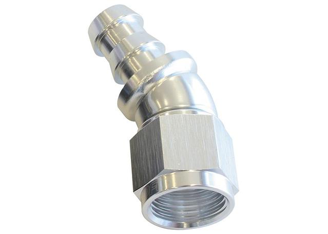 Aeroflow AF517-10S -10AN 30 Silver Full Flow Push Lock AF517-10S