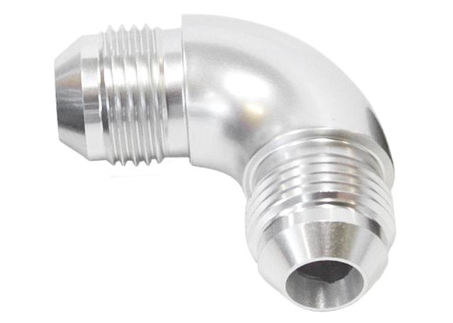 Aeroflow AF521-10S -10AN 90 Deg Male Flare Union Silver Full Flow No Restrictio AF521-10S