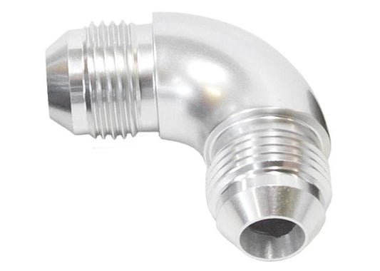 Aeroflow AF521-06S -6AN 90 Deg Male Flare Union Silver Full Flow No Restrictio AF521-06S