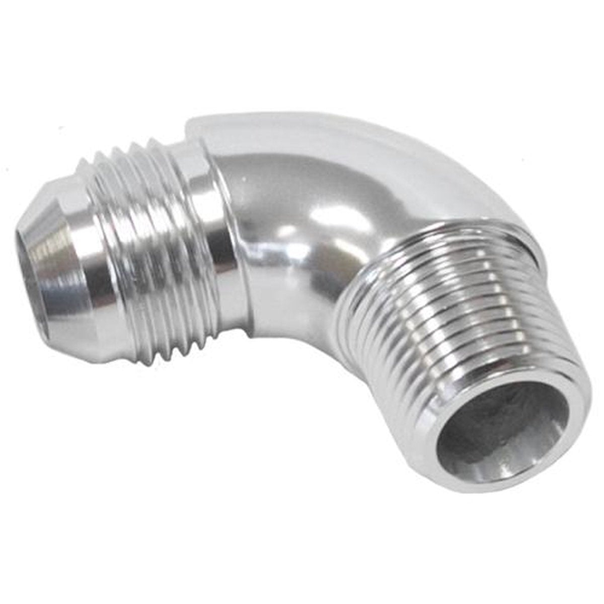 Aeroflow AF522-12S 90 Deg 3/4" To -12AN Full Flow Silver No Restriction In Bend AF522-12S