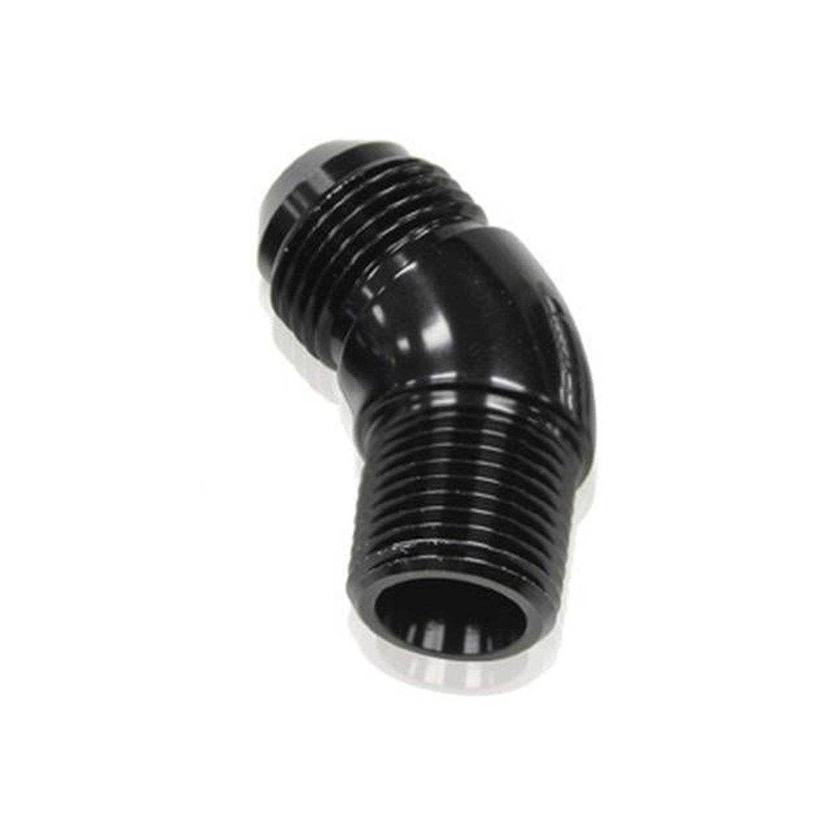 Aeroflow AF523-10BLK 45 Deg 1/2" To -10AN Full Flow Black No Restricion In Bend AF523-10BLK
