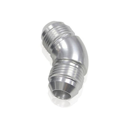 Aeroflow AF527-06S -6AN 45 Deg Male Flare Union Silver Full Flow No Restrictio AF527-06S