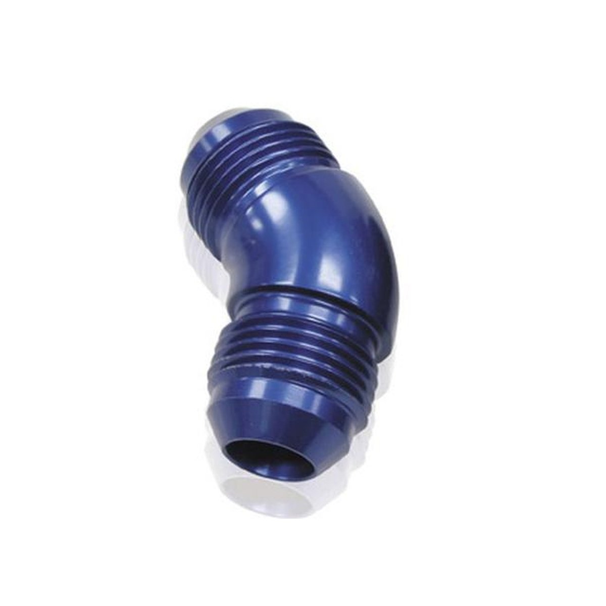 Aeroflow AF527-10 -10AN 45 Deg Male Flare Union Blue Full Flow No Restriction AF527-10