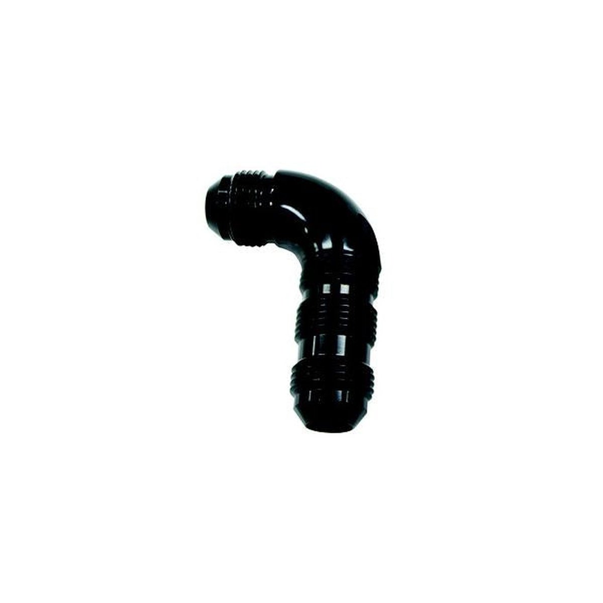 Aeroflow AF533-10BLK 90Deg Bulkhead -10AN Full Flow Black No Restriction