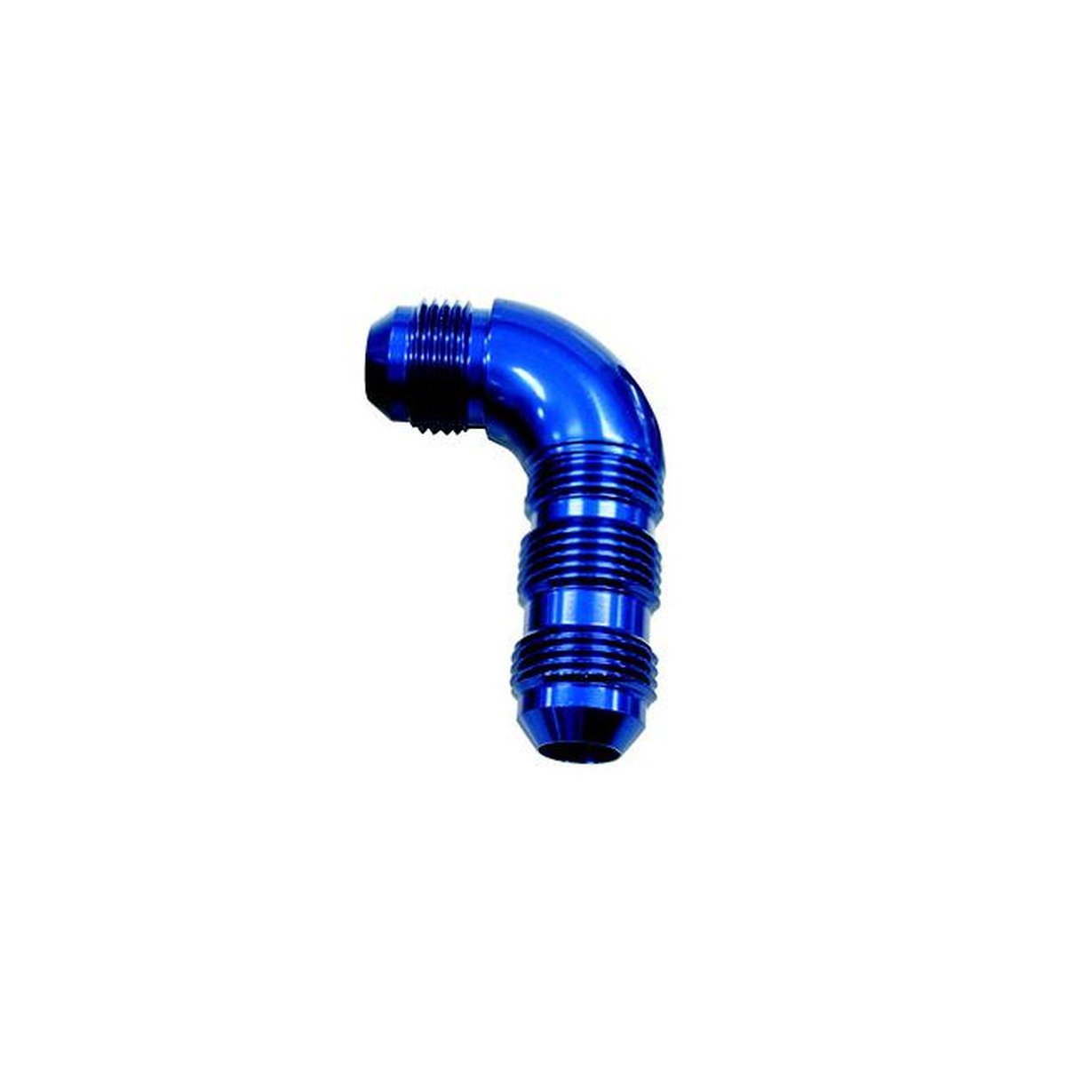 Aeroflow AF533-16 90Deg Bulkhead -16AN Full Flow Blue No Restriction