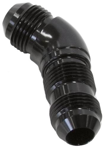 Aeroflow AF537-10BLK 45Deg Bulkhead -10AN Full Flow Black No Retriction