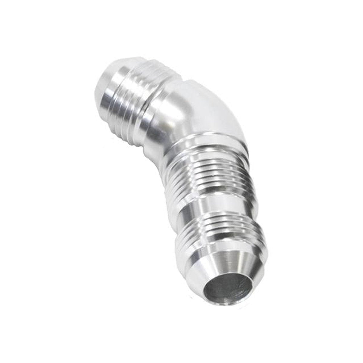 Aeroflow AF537-10S 45Deg Bulkhead -10AN Full Flow Silver No Retriction