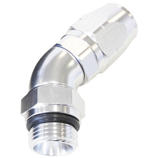 Aeroflow AF544-10-08S Male Hose End -8 ORB To 10 Hose full Flow Billet 45 Deg AF544-10-08S