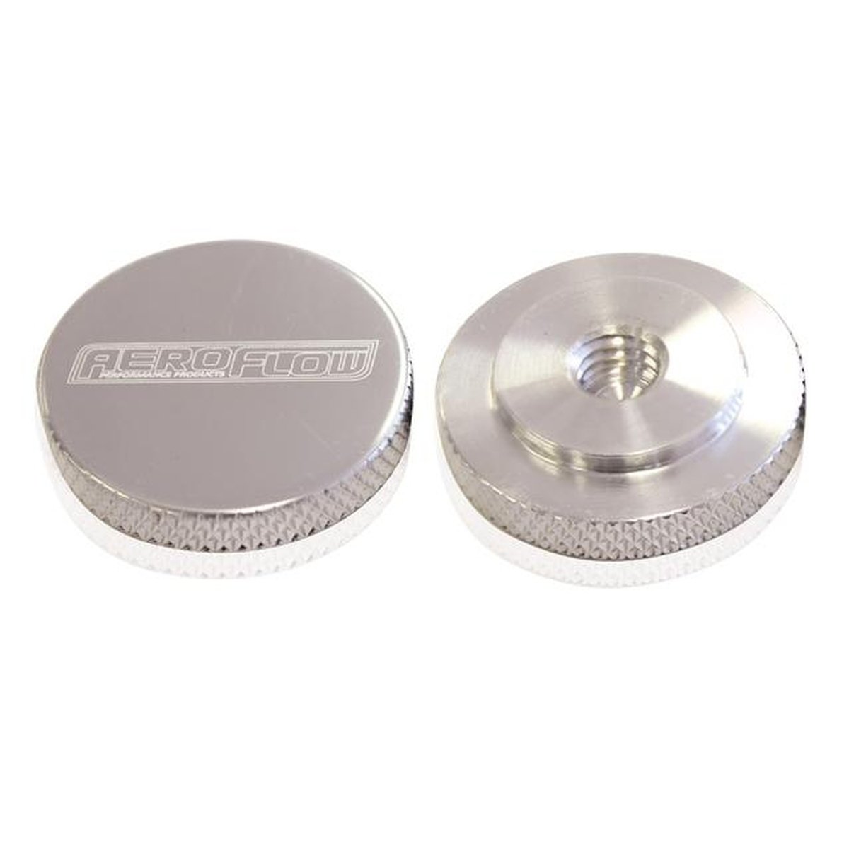 Aeroflow AF55-1002 Air Cleaner Nut 1/4" Polished Female Thread 1/4" Unc