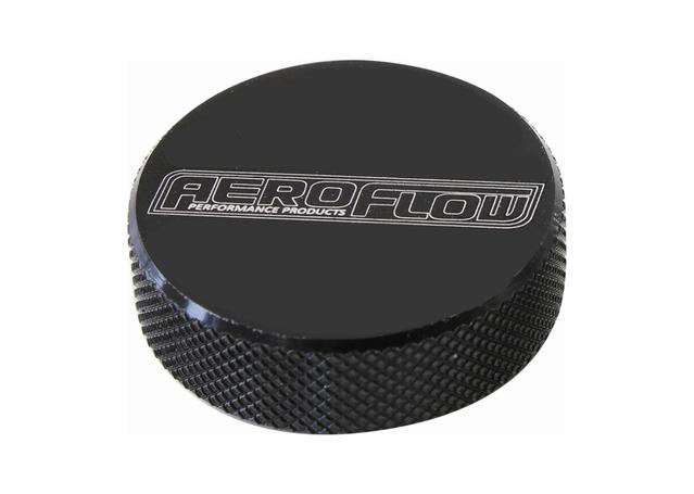 Aeroflow AF55-1005BLK Tall Air CleAN Nut 1/4" Black Female Thread 1/4" Unc
