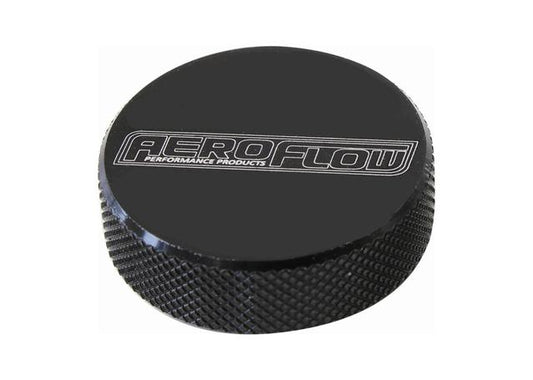 Aeroflow AF55-1005BLK Tall Air CleAN Nut 1/4" Black Female Thread 1/4" Unc