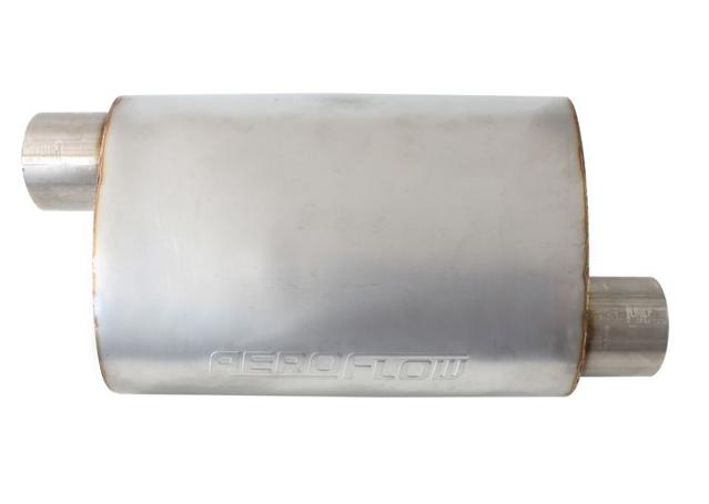 Aeroflow 2.5" Offset / Offset Muffler 13.75" Length, 9.45" W, 5.3" H