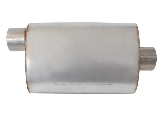Aeroflow 3" Offset / Center Muffler 13.75" Length, 9.45" W, 5.3" H