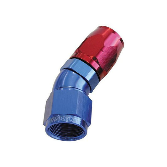 Aeroflow AF557-10 Alloy 30 Deg Hose End -10AN Blue Cutter Style Full Flow AF557-10