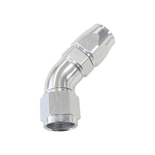 Aeroflow AF572-12DS 45 Deg -12AN Full Flow Teflon Hose End Silver 1 Piece Fullfl AF572-12DS