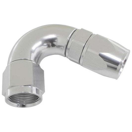 Aeroflow AF574-10DS 120 Deg -10AN Full Flow Teflon Hose End Silver 1 Piece Fullfl AF574-10DS