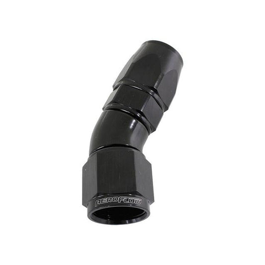 Aeroflow AF577-03DBLK 30 Deg -3AN Full Flow Teflon Hose End Black 1 Piece Fullflo AF577-03DBLK