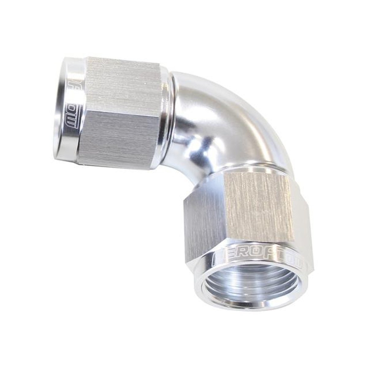Aeroflow AF583-06S -6AN 90 Deg Swivel Coupler Silver Billet Full Flow 1 Piec AF583-06S