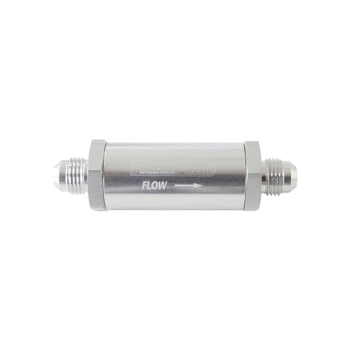 Aeroflow -6AN Turbo Inline Oil Filter Silver 30 Micron Washable