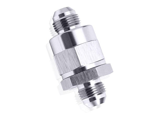 Aeroflow AF612-06S Check Valve Inline -6AN Silver / One Way Valve