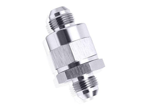 Aeroflow AF612-06S Check Valve Inline -6AN Silver / One Way Valve