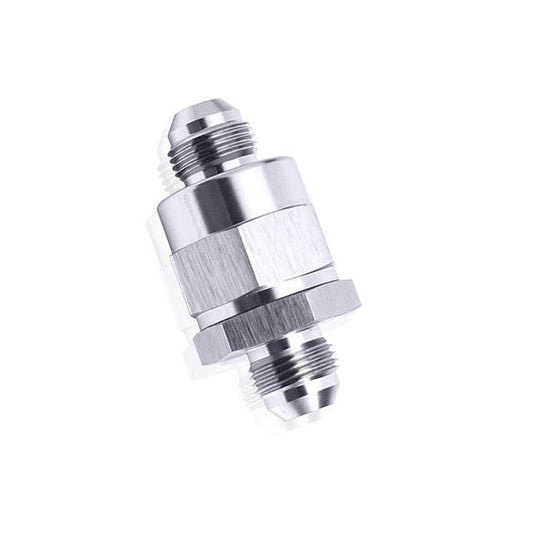 Aeroflow AF612-08S Check Valve Inline -8AN Silver / One Way Valve