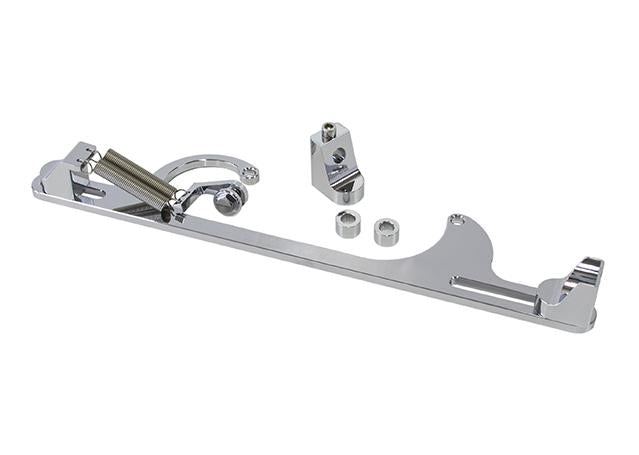 Aeroflow AF64-2001C Billet Throttle Cable Bracket Chrome Suits 4150 Style