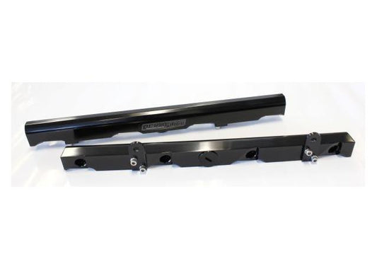 Aeroflow AF64-2006BLK Fuel Rails Black Fits LS2 LS3