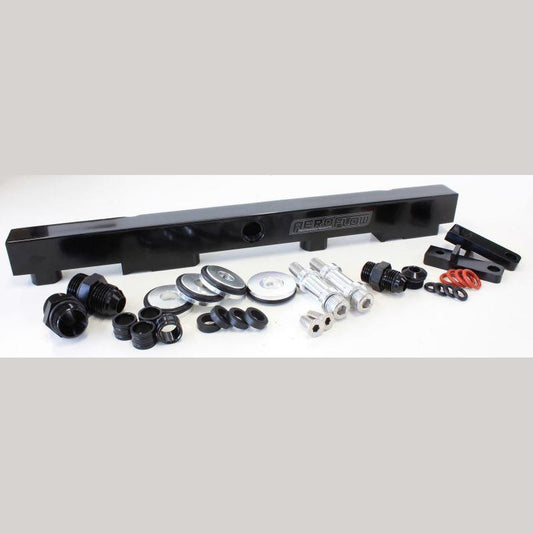 Aeroflow AF64-2009BLK Fuel Rail Kit Suits SR20 Red Top Black Color
