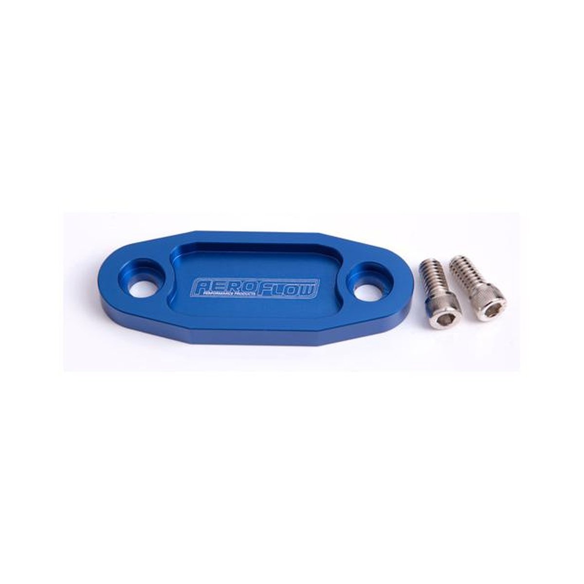 Aeroflow AF64-2020 Billet Fuel Pump Block Off Blue Suits 302 351C