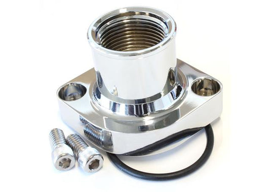 Aeroflow AF64-2021C Billet Thermostat Housing Chrome Straight Suits 302 351C
