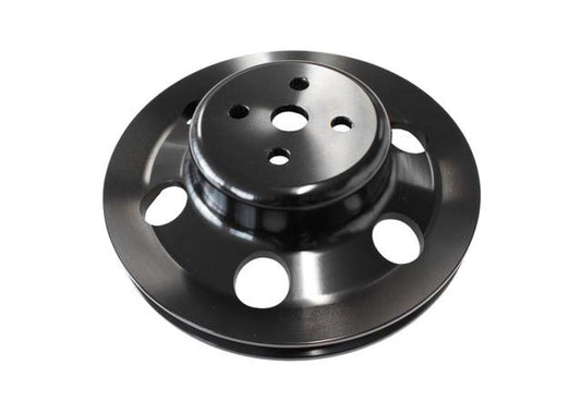 Aeroflow AF64-2023BLK Billet Water Pump V Pulley Black Suits 302 351C Ford