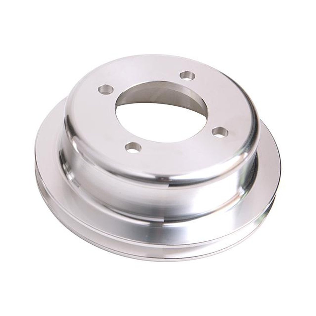 Aeroflow AF64-2024 Billet Crank V Pulley 4 Bolt Polished Suits 302 351C Ford
