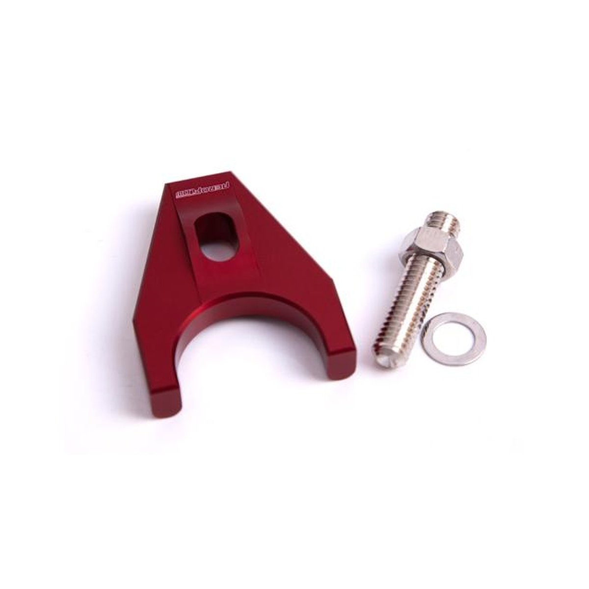 Aeroflow AF64-2032R Billet Distributor Hold Down Red Bracket Suits All Chev