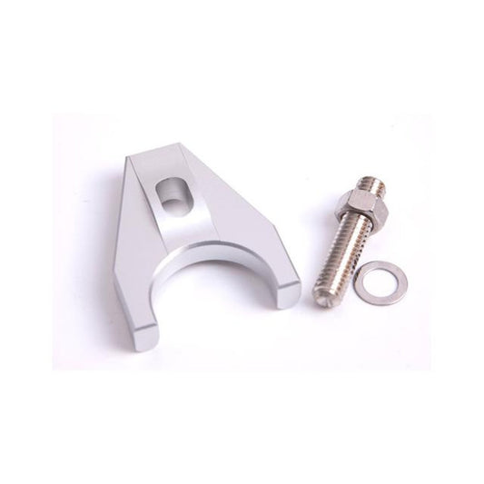 Aeroflow AF64-2032S Billet Distributor Hold Down Silver Bracket Suits All Chev