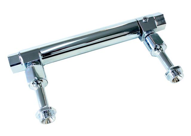 Aeroflow AF64-2037C Adjustable Fuel Log Bg Holley Chrome 1 & 2 Metering Block