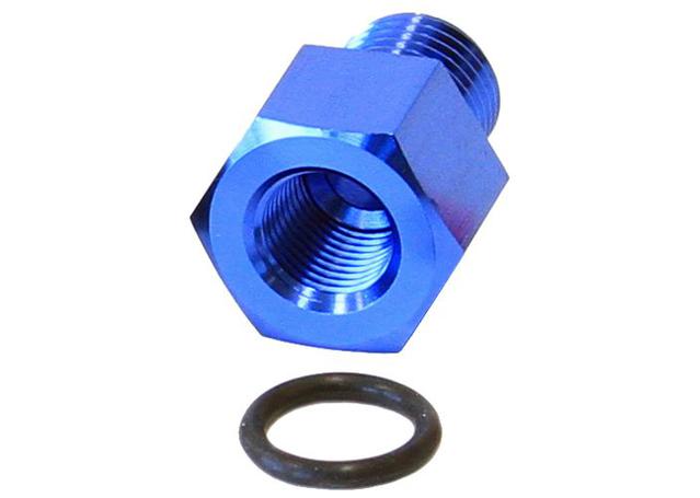 Aeroflow AF64-2063 Fuel Rail Adapter Suits Mazda/Toyota RX-7, MR2, Celica GT4 Blue