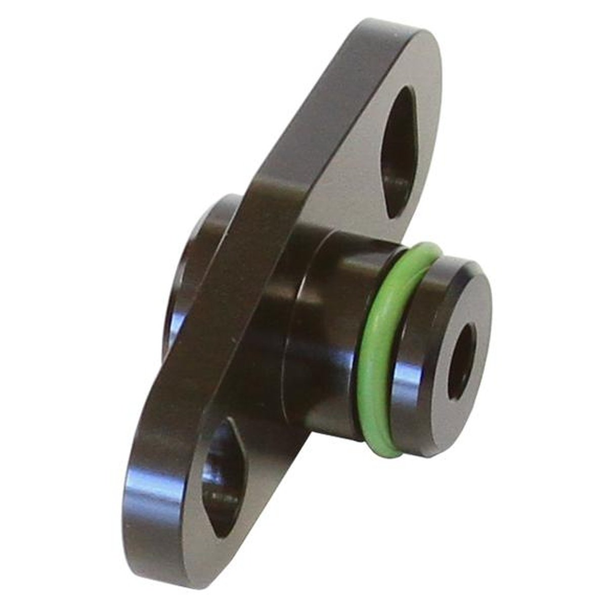 Aeroflow AF64-2066BLK Fuel Rail Adapter Suits Mitsubishi 16mm Seal And 37-40mm Centre Black