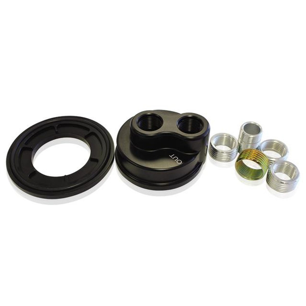 Aeroflow AF64-2076 Block Adaptor Suits 2-1/2" To 3-1/4 Filter Landing Universal