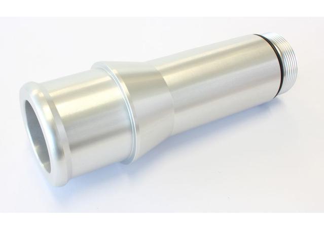 Aeroflow AF64-2081S 1.5" Radiator Hose Adapter Silver Long 4.5" Length CVR