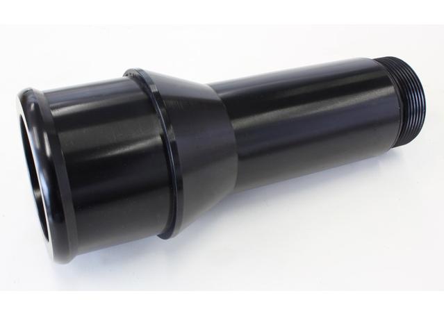 Aeroflow AF64-2083BLK 1.75" Radiator Hose Adapter Black Long 4.5" Length CVR