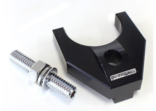 Aeroflow AF64-2093BLK Billet Distributor Hold Down Black Large V2 Fits Windsor & 351C