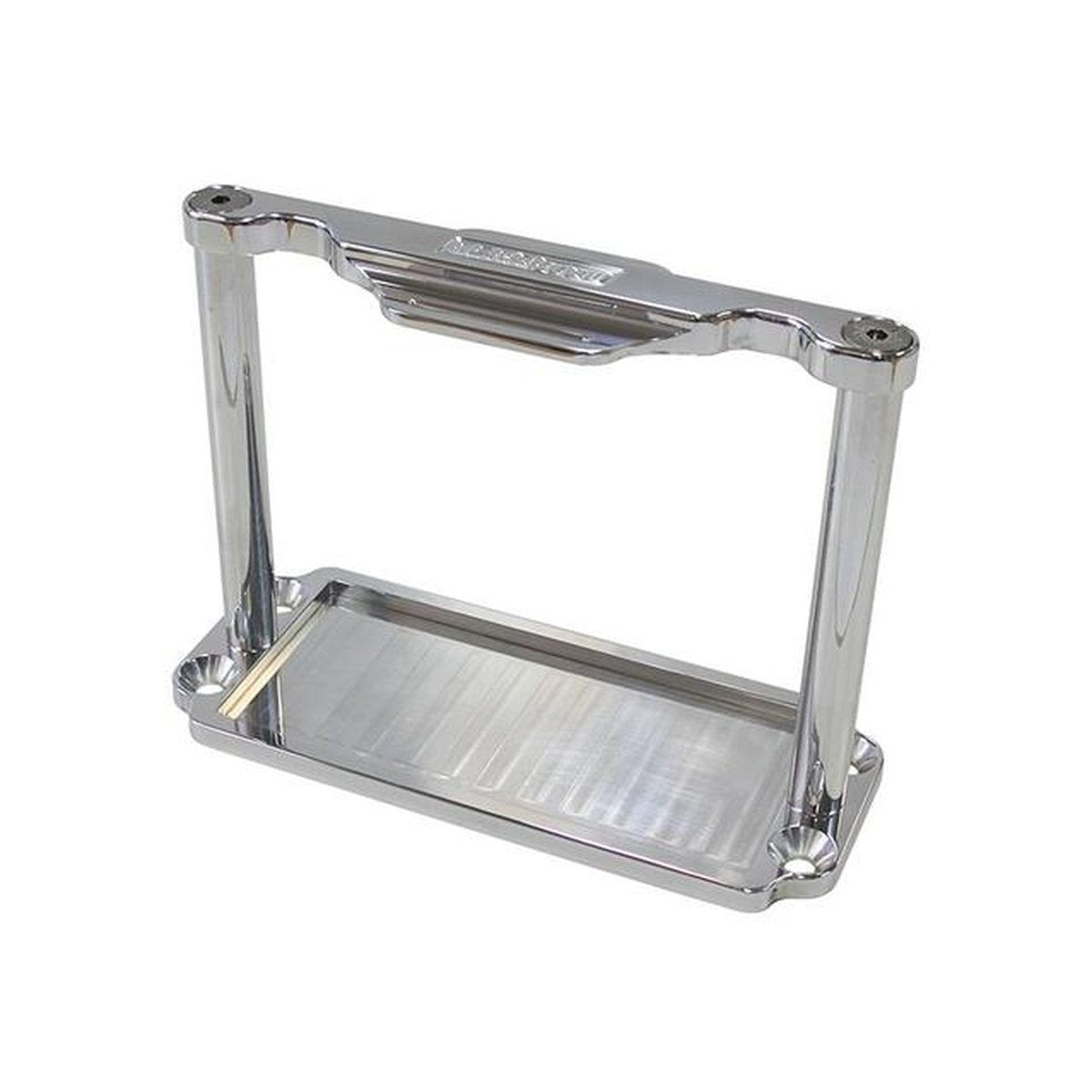 Aeroflow AF64-2100 Battery Hold Down Tray Polished Billet