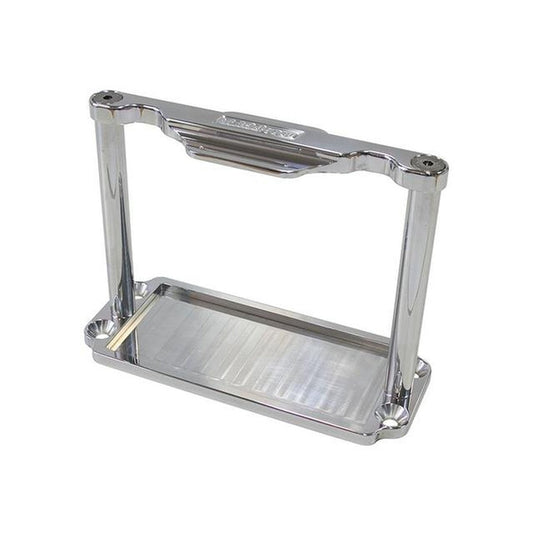 Aeroflow AF64-2100 Battery Hold Down Tray Polished Billet