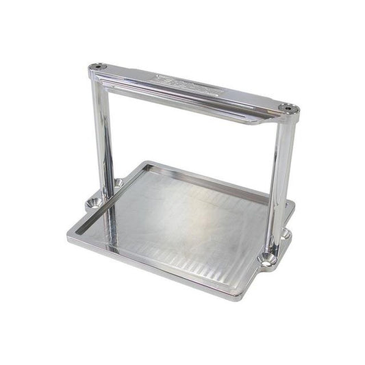Aeroflow AF64-2101 Battery Hold Down Tray Polished Billet