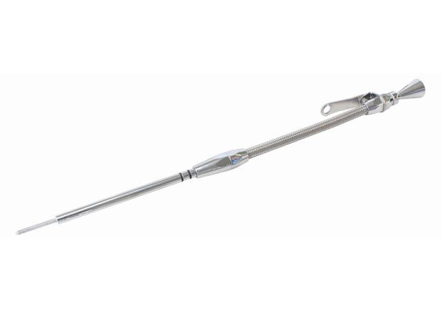 Aeroflow AF64-2109 Engine Dipstick Late Model Drivers Side Chrome Fits SBC